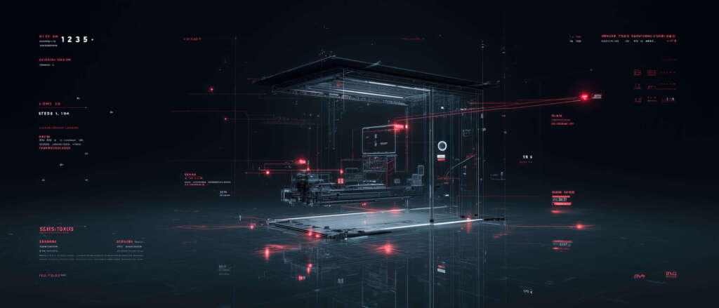 A sophisticated AI control chamber performing seo reverse engineering and competitor analysis prompt tasks to find content gaps.