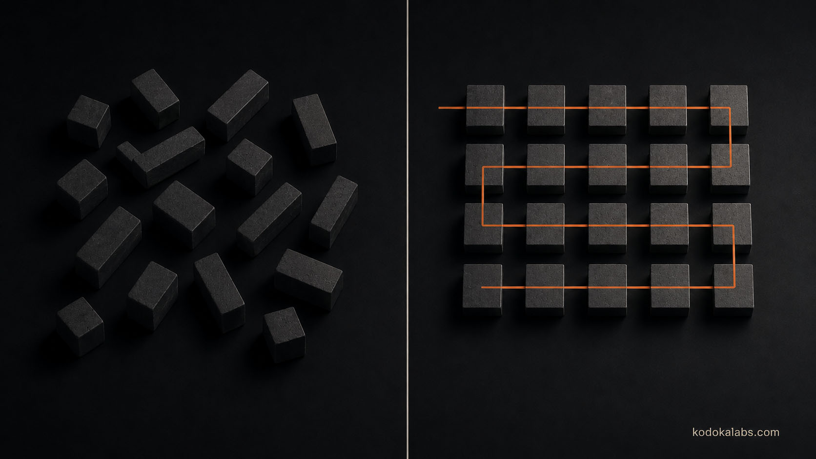 The Business Outcomes working with kōdōkalabs - before and after AI enablement